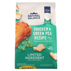 Natural Balance L.I.D. Limited Ingredient Diets Grain Free Chicken & Green Pea Formula Recipe Dry Cat Food