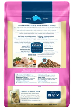 Blue Buffalo Sensitive Stomach Natural Chicken & Brown Rice Dry Cat Food -Peticlean Shop 30557 1532363049