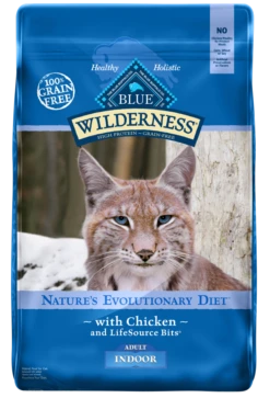 Blue Buffalo Wilderness Grain Free Chicken High Protein Recipe Indoor Dry Cat Food