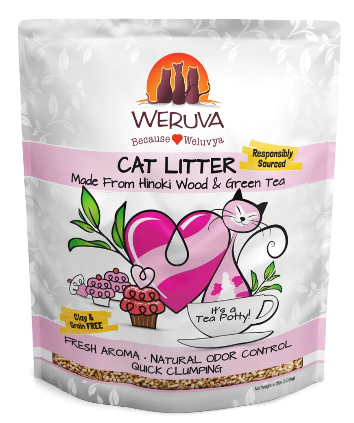 Weruva It's A Tea Party Hinoki Wood And Green Tea Cat Litter 3 Weruva It's A Tea Party Hinoki Wood And Green Tea Cat Litter