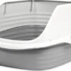 Petmate Large Cat Litter Pan With Rim -Peticlean Shop 39830 1476219632