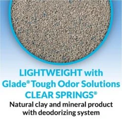 Tidy Cats Clear Springs Scent LightWeight Glade Tough Odor Solutions Clumping Cat Litter -Peticlean Shop 40310 1555710335