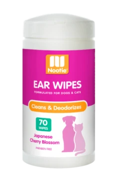 Nootie Japanese Cherry Blossom Ear Wipes For Dogs & Cats