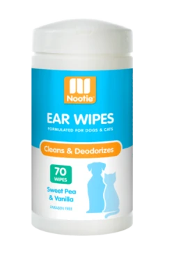 Nootie Sweet Pea & Vanilla Ear Wipes For Dogs & Cats
