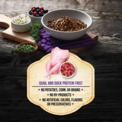 Fussie Cat Market Fresh Grain Free Quail & Duck Meal Recipe Dry Cat Food -Peticlean Shop 43125 1576261207