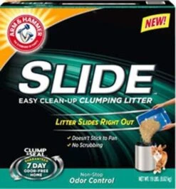 Arm & Hammer Slide Odor Control Easy Clean-Up Clumping Cat Litter -Peticlean Shop 43592 1565188152