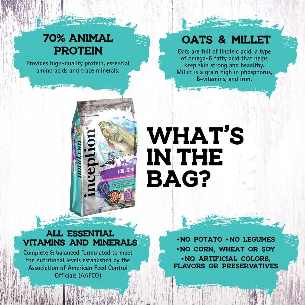 Inception Fish Recipe Dry Cat Food 8 Inception Fish Recipe Dry Cat Food - Image 6