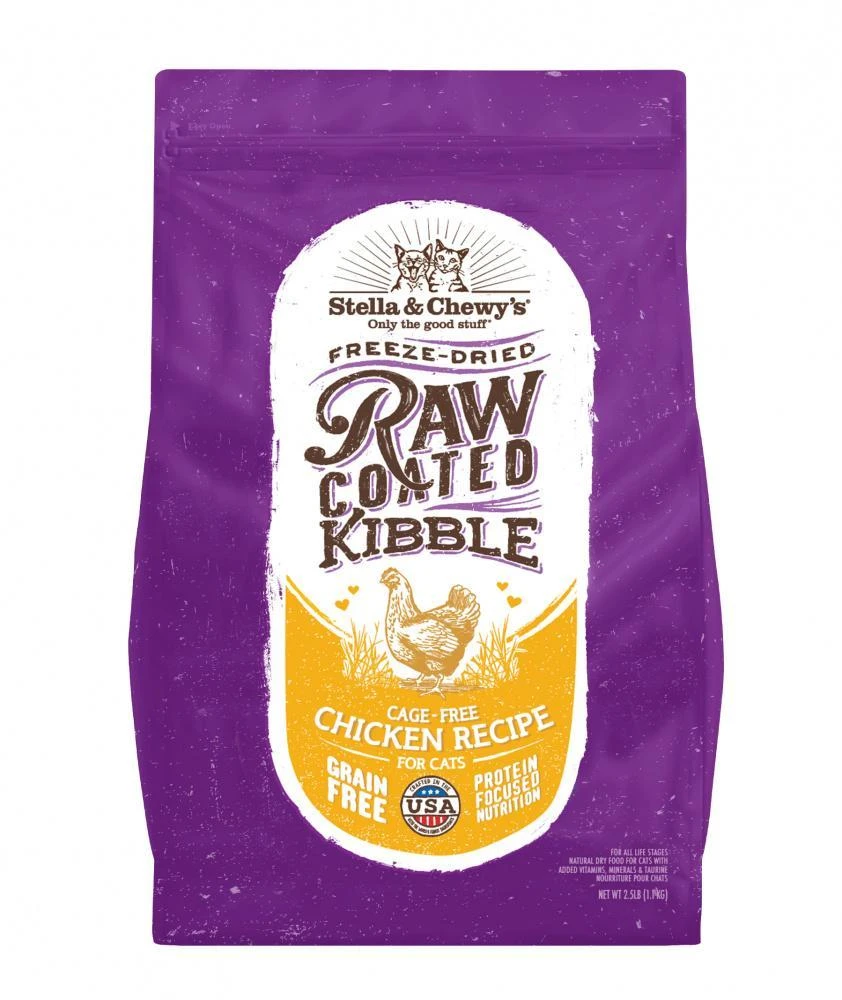 Stella & Chewy's Raw Coated Kibble Cage Free Chicken Recipe Dry Cat Food 2 Stella & Chewy's Raw Coated Kibble Cage Free Chicken Recipe Dry Cat Food