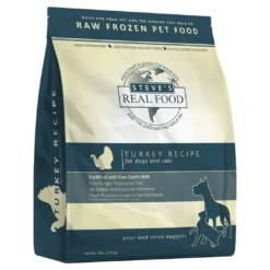 Steve's Real Food Frozen Raw Turkey Diet For Dogs And Cats