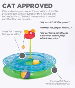 Petstages Cheese Chase -Peticlean Shop 736 petstages cheesechaseii pdp1