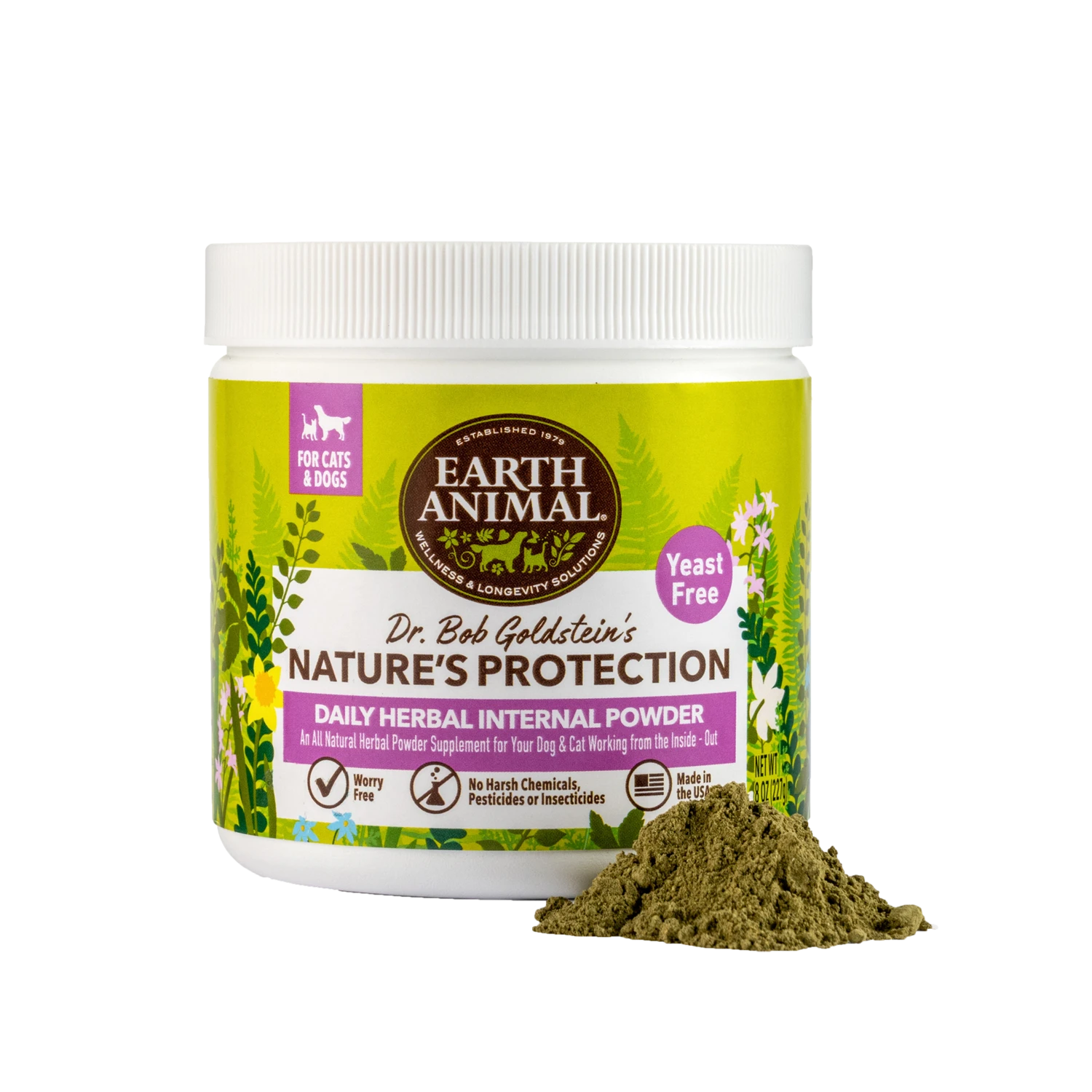 Earth Animal Nature's Protection™ Flea & Tick Daily Herbal Internal Powder - Yeast Free 2 Earth Animal Nature's Protection™ Flea & Tick Daily Herbal Internal Powder - Yeast Free
