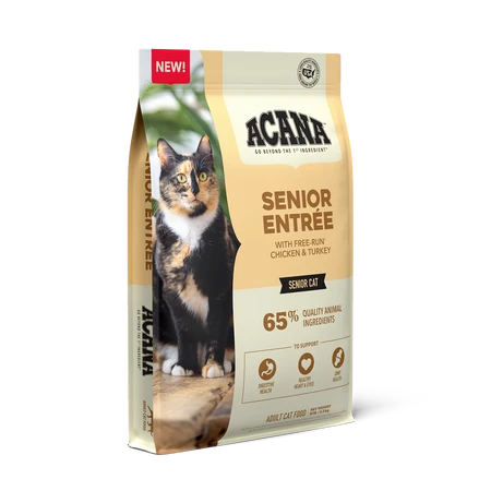 ACANA Senior Entrée Free-Run Chicken & Turkey Dry Cat Food 3 ACANA Senior Entrée Free-Run Chicken & Turkey Dry Cat Food
