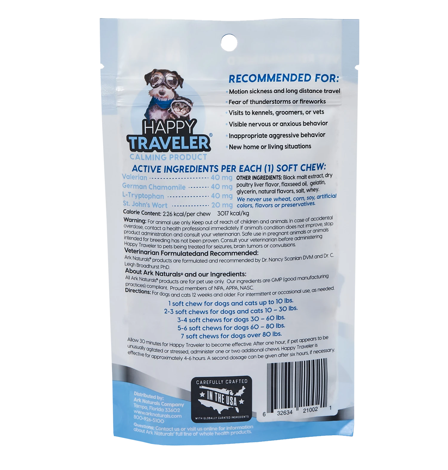 Ark Naturals Happy Traveler Soft Chews 4 Ark Naturals Happy Traveler Soft Chews - Image 2