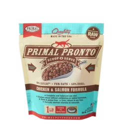 Primal Pet Foods Feline Raw Frozen Pronto -Peticlean Shop PPF products chicken salmon 575x575 6d29f1d2 c2a5 41d7 97be 31baf6afc006