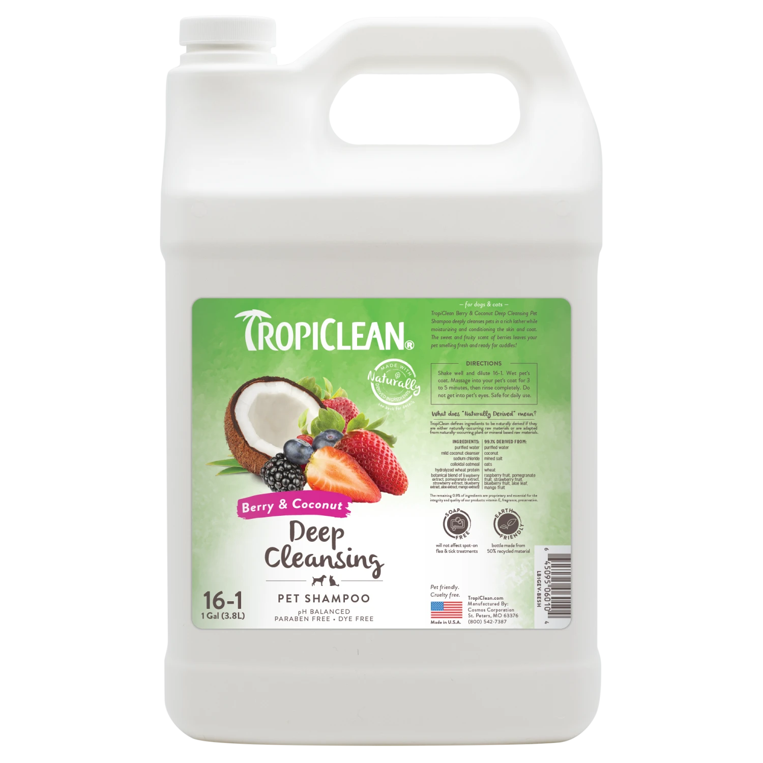 TropiClean Berry & Coconut Deep Cleansing Shampoo For Pets 4 TropiClean Berry & Coconut Deep Cleansing Shampoo For Pets - Image 2
