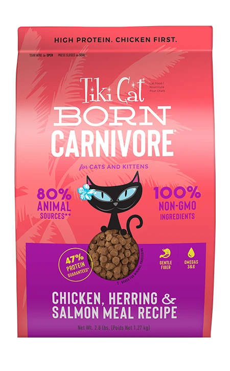 Tiki Cat® Born Carnivore™ Chicken, Herring & Salmon 3 Tiki Cat® Born Carnivore™ Chicken, Herring & Salmon