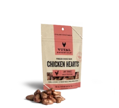 Vital Essentials Freeze Dried Raw Chicken Hearts Cat Treats