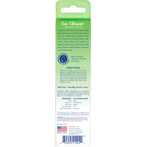 TropiClean Dual Action Ear Cleaner For Pets 5 TropiClean Dual Action Ear Cleaner For Pets - Image 3