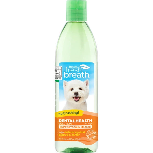 TropiClean Fresh Breath Dental Health Solution Supports Skin Health For Dogs 3 TropiClean Fresh Breath Dental Health Solution Supports Skin Health For Dogs