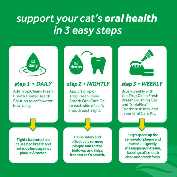 TropiClean Fresh Breath Oral Care Kit For Cats 10 TropiClean Fresh Breath Oral Care Kit For Cats - Image 8