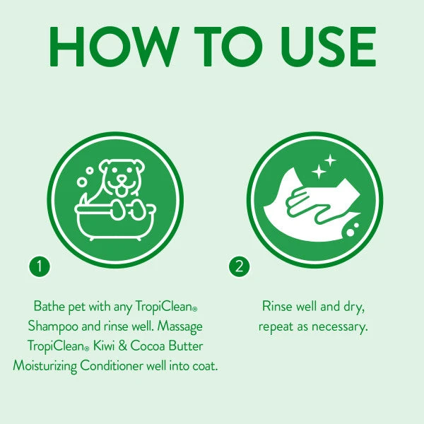 TropiClean Kiwi & Cocoa Butter Moisturizing Conditioner For Pets 9 TropiClean Kiwi & Cocoa Butter Moisturizing Conditioner For Pets - Image 7