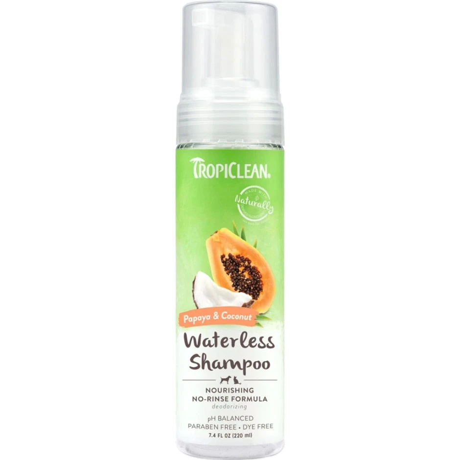 TropiClean Papaya & Coconut Waterless Shampoo 3 TropiClean Papaya & Coconut Waterless Shampoo