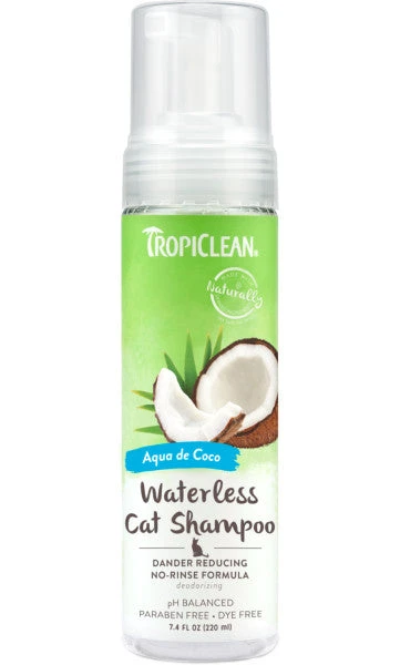 TropiClean Dander Reducing Waterless Cat Shampoo 3 TropiClean Dander Reducing Waterless Cat Shampoo
